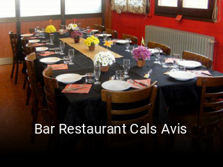 Bar Restaurant Cals Avis abrir