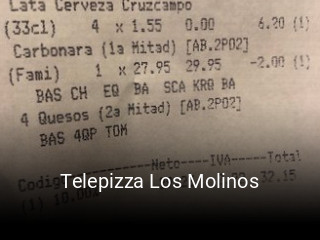 Telepizza Los Molinos horario comercial