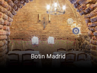 Botin Madrid horario de apertura