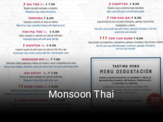 Monsoon Thai plan de apertura