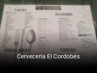 Cerveceria El Cordobés plan de apertura