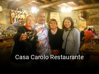 Casa Carolo Restaurante plan de apertura