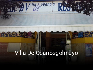 Villa De Obanosgolmayo horario comercial