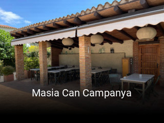 Masia Can Campanya horario comercial