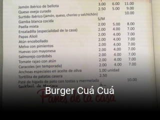 Burger Cuá Cuá plan de apertura