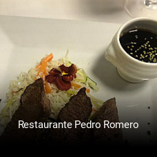 Restaurante Pedro Romero horario de apertura