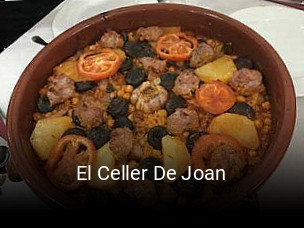 El Celler De Joan horario comercial