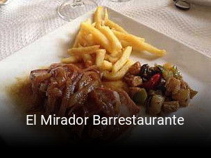 El Mirador Barrestaurante horario comercial