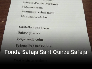 Fonda Safaja Sant Quirze Safaja abrir