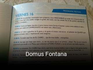 Domus Fontana plan de apertura