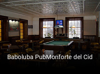 Baboluba PubMonforte del Cid horario de apertura