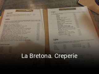 La Bretona. Creperie horario de apertura