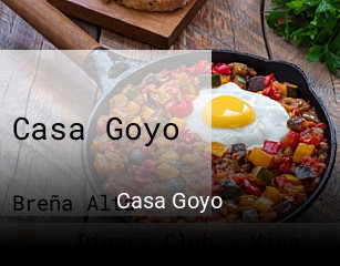 Casa Goyo plan de apertura