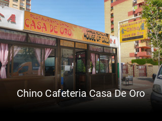 Chino Cafeteria Casa De Oro plan de apertura