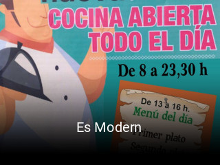 Es Modern horario de apertura