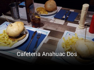 Cafeteria Anahuac Dos horario de apertura