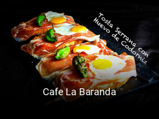 Cafe La Baranda plan de apertura