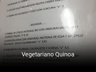 Vegetariano Quinoa horario de apertura