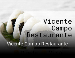 Vicente Campo Restaurante horario comercial