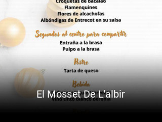 El Mosset De L'albir horario comercial