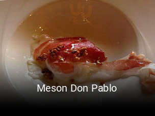 Meson Don Pablo plan de apertura