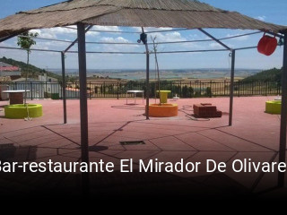 Bar-restaurante El Mirador De Olivares horario de apertura