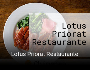 Lotus Priorat Restaurante horario de apertura