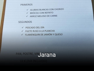 Jarana horario comercial