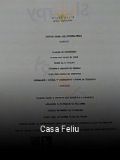 Casa Feliu horario comercial