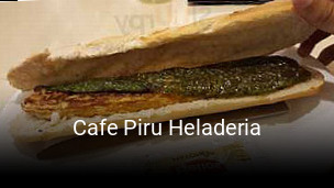 Cafe Piru Heladeria plan de apertura