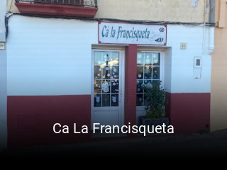 Ca La Francisqueta plan de apertura