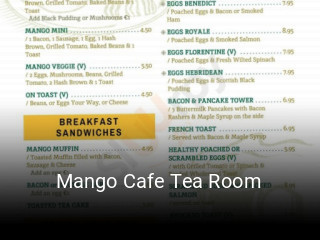 Mango Cafe Tea Room horario comercial