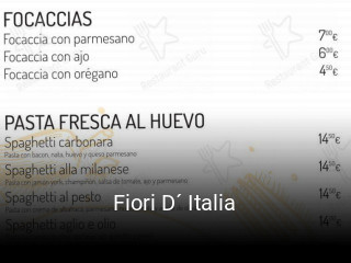 Fiori D´ Italia plan de apertura