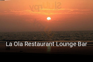 La Ola Restaurant Lounge Bar plan de apertura