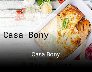 Casa Bony horario comercial