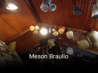 Meson Braulio horario de apertura