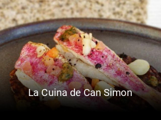 La Cuina de Can Simon horario de apertura