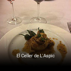 El Celler de L'Aspic plan de apertura