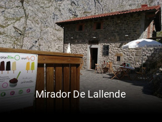 Mirador De Lallende horario de apertura