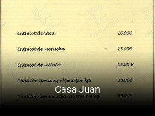 Casa Juan plan de apertura