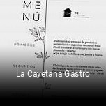 La Cayetana Gastro horario de apertura