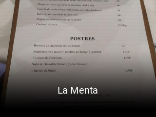 La Menta horario comercial