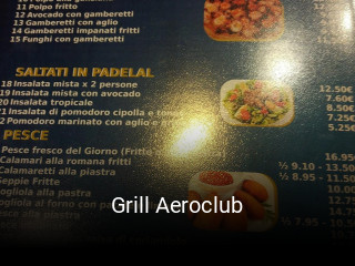 Grill Aeroclub horario comercial