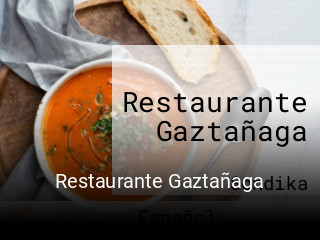 Restaurante Gaztañaga plan de apertura