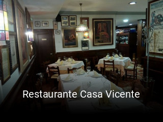 Restaurante Casa Vicente plan de apertura