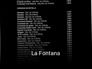 La Fontana horario comercial