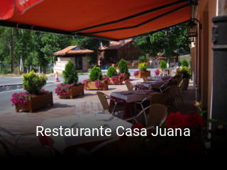 Restaurante Casa Juana horario comercial