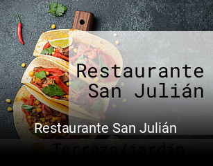 Restaurante San Julián horario de apertura