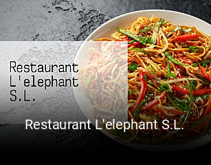 Restaurant L'elephant S.L. horario comercial