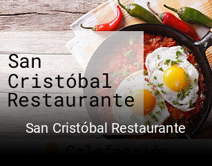 San Cristóbal Restaurante horario comercial